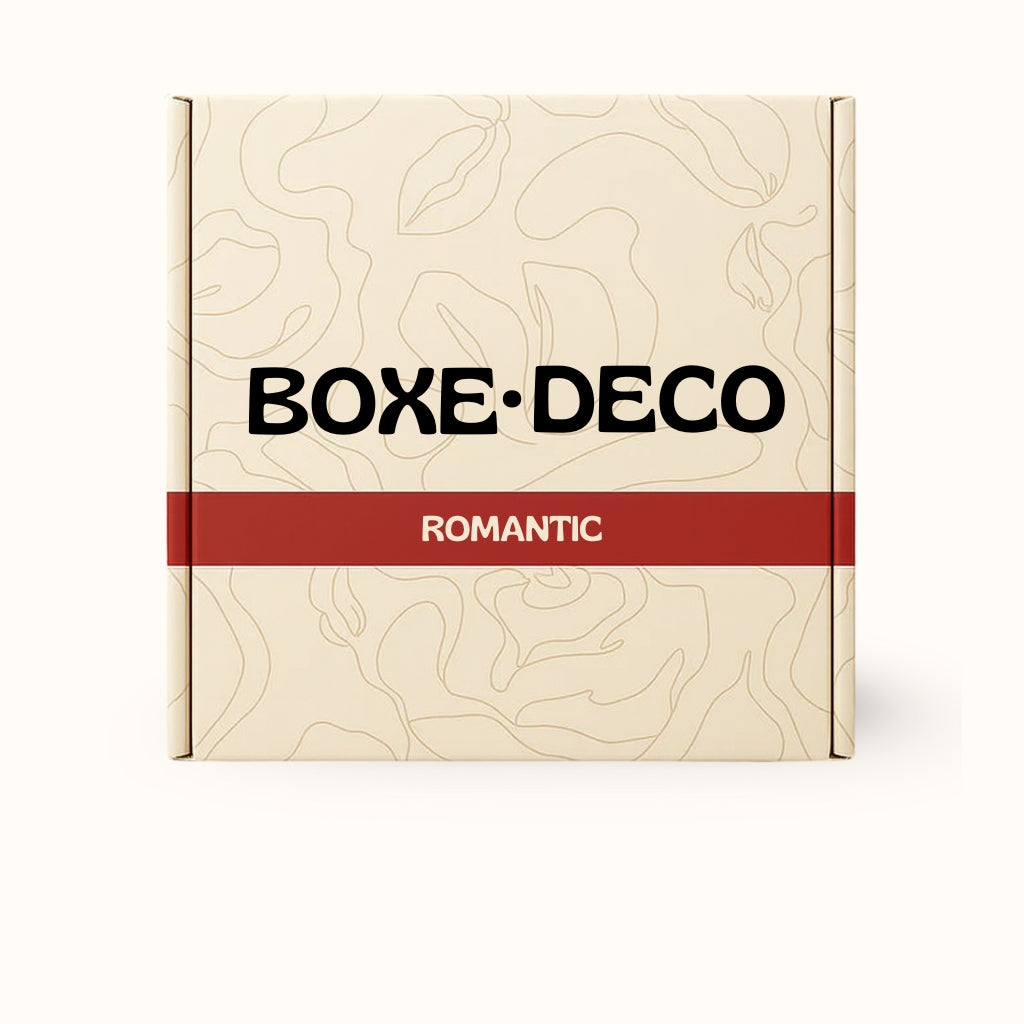Boxe Deco Romantic : coffret cadeau romantique pour anniversaire de couple ou Saint-Valentin, prêt en 10 minutes