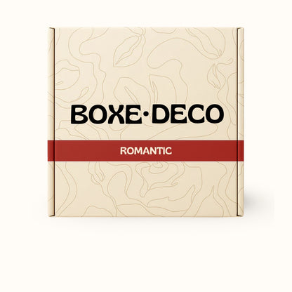 Boxe Deco Romantic : coffret cadeau romantique pour anniversaire de couple ou Saint-Valentin, prêt en 10 minutes