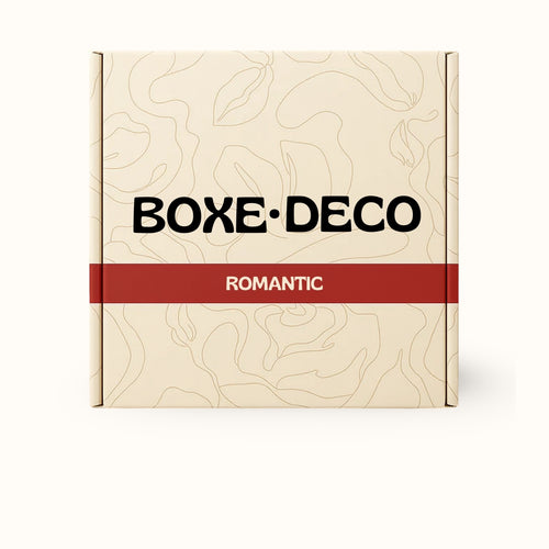 Boxe Deco Romantic : coffret cadeau romantique pour anniversaire de couple ou Saint-Valentin, prêt en 10 minutes
